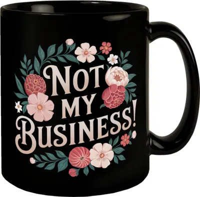 Produktbild von Not my Business Blumensprache Tasse