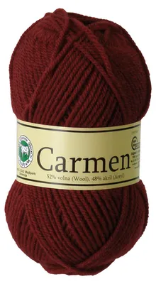 Produktbild von 50g Strickgarn Carmen 52% Schurwolle Wolle Garn Strickwolle Farbauswahl, Farbe:bordeaux