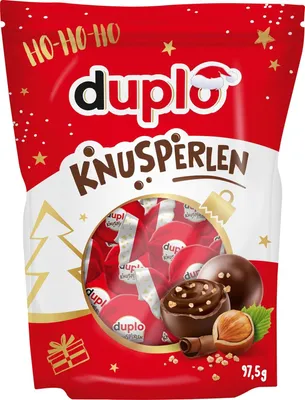 Produktbild von duplo Knusperlen - knusprige Waffelkugeln mit leckerer Haselnuss-Kakaocreme umhüllt von knackiger Milchschokolade - Snack zum Teilen, Mitbringsel oder für Nikolausstiefel & Adventskalender - 97,5?g