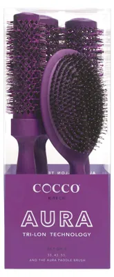Image de Cocco Aura Brush Set Purple 4pcs - set de brosses