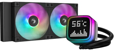 Produktbild von DeepCool R-LP240-BKMSNC-G-1, All-in-One-Flüssigkeitskühler, 12 cm, Schwarz