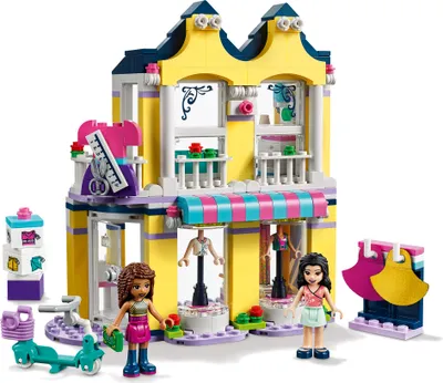 Produktbild von LEGO 41427 Friends Emmas Mode-Geschäft Set, Puppenhaus mit Mini Puppen Andrea & Emma und Accessoires, Spielzeug ab 6 Jahren