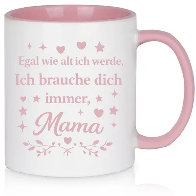 Immagine prodotto di Tasse Mama - Tazza da caffè in Vetroceramica rosa, capacità 325 ml
