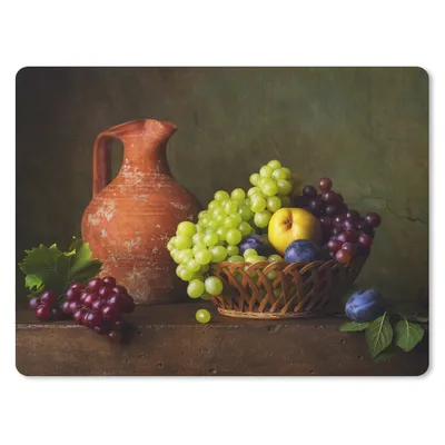 Produktbild von MuchoWow® Mauspad Mousepad Rustikal - Obst - Korb - Stilleben 40x30 cm - Mousepads - Maus Mat - Pad - Mausunterlage - Anti Rutsch