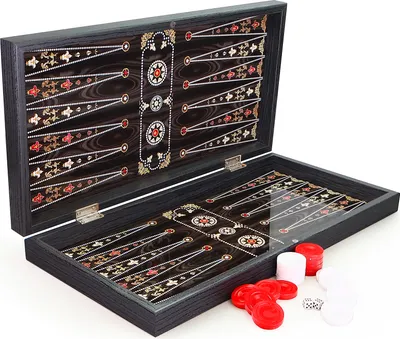 Obrázok produktu pre Orientálny BACKGAMMON TAVLA XXL inkrustovaný vzhľad OTTOMAN INCI