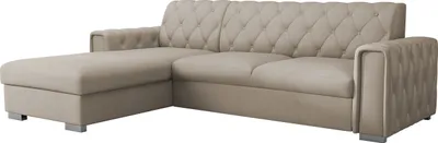 Produktbild von MIRJAN24 Ecksofa Roma mit Bettkasten und Schlaffunktion, Einstellbare Kopfstützen, L-Form (Farbe: Paros 02, Seite: Links)