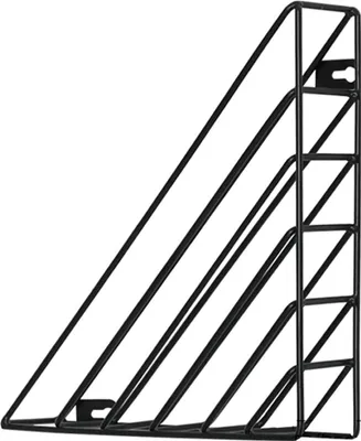 Produktbild von QUVIO Zeitschriften - Bücherhalter Wanddreieck Metall - Wanddekoration - Bücherhalter - Zeitschriftenhalter - Schwarz