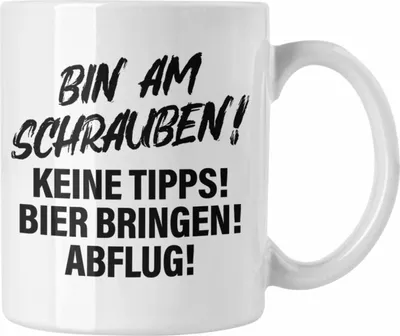 Produktbild von Trendation - Auto Tuner Tasse Geschenke Autotuner Geschenkidee Autoliebhaber Tasse für Männer Autofan Kaffeetasse (Weiß)