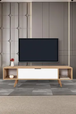 Produktbild von Skye Decor, Hochwertiger TV-Ständer (Sapphire Oak, 160 cm) - 100% Melaminbeschichtet