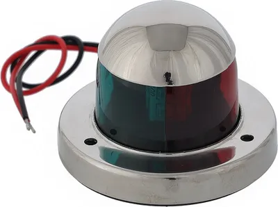 Produktbild von LED Positionslichter Edelstahl Positionslampen Navigationslichter weiß 12V Positionsleuchten Licht für Boote bis 12m Art: Zweifarbenlicht