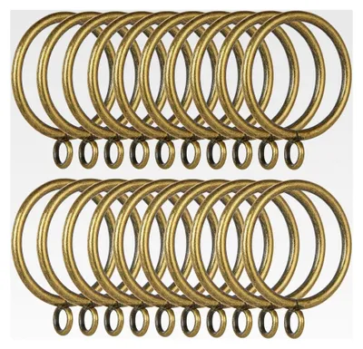 Produktbild von 50 Stück Gardinenringe aus Metall, 38 mm Innendurchmesser für Vorhänge