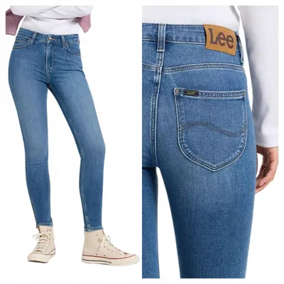 Immagine prodotto di Lee | Jeans da donna modello Scarlett, colore blu, con zip, taglia W29 L31