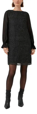 Produktbild von s.Oliver 2171939.9999.44, Erwachsener, Weiblich, Kurze Länge, Langärmlig, Regular fit, 100% polyester; outer fabric B: 100% polyester; outer fabric C: 100% viscose; lining: 100% viscose
