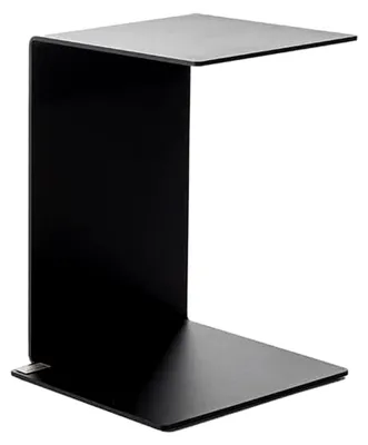 Produktbild von Beistelltisch Kalea - Maße: 30 x 35 x 45 cm, Farbe Schwarz, 360° drehbar, Material Stahl