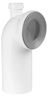 Immagine prodotto di airfit WC-Anschlussbogen 90 Grad, weißmit Schlauchanschluss