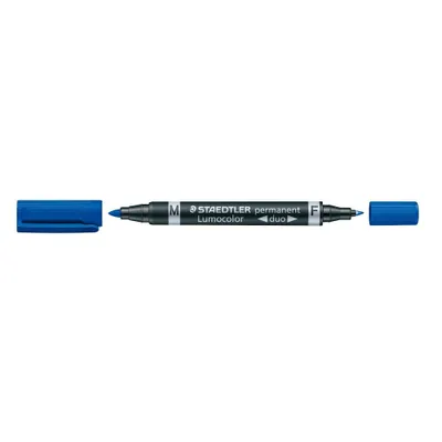 Produktbild von STAEDTLER Zweispitzmarker Lumocolor perm blau 10 Stück