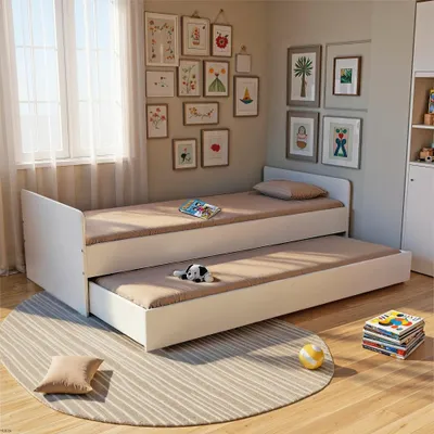 Produktbild von AUSZIEHBETT BALI / 90 x 200 cm - Weiß