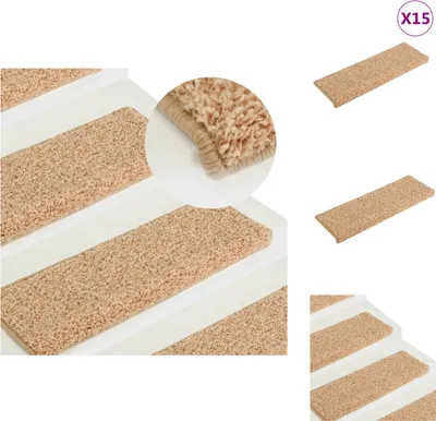 Obrázok produktu pre vidaXL Podložky na schodíky 15 kusov 65x21x4 cm Zlatá - Podložky na schodíky