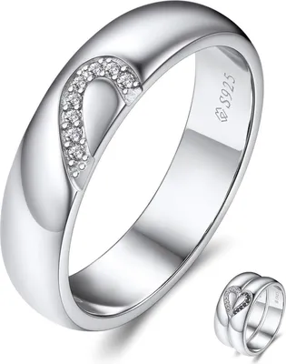 Produktbild von MomentWish Partnerring Moissanit 925 Sterling Silber Geschenk Valentinstag