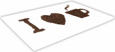 Zdjęcie produktu dla SZKLANA DESKA KUCHENNA 30x20 291a I love coffee