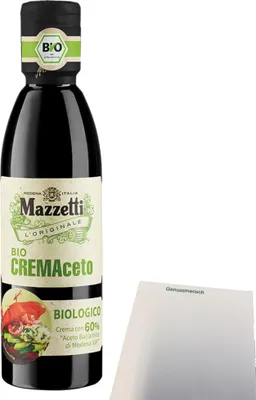 Produktbild von Mazzetti CREMAceto mit 60% Aceto Balsamico di Modena (250ml Flasche) + usy Block