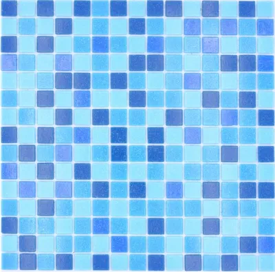 Produktbild von Mosaikfliese Glasmosaik Classic Mix Glas mix türkis blau papierverklebt Poolmosaik Schwimmbadmosaik MOS210-PA327_f