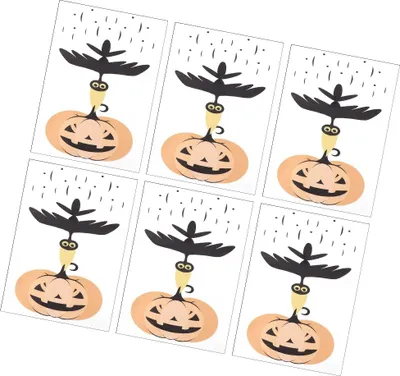 Zdjęcie produktu dla 6Pcs Samoprzylepne naklejki na toaletę Halloween do dekoracji domu, salonu, sypialni 30x20cm