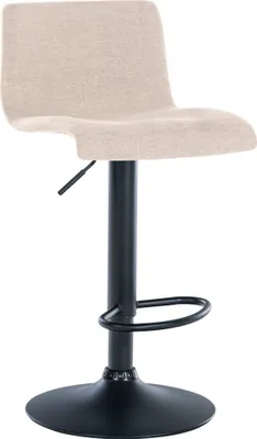 Produktbild von CLP Barhocker Branford höhenverstellbar und 360 drehbar creme Material Stoff