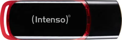 Obrázek produktu pro Intenso 64GB USB2.0, 64 GB, USB Typ-A, 2.0, 28 MB/s, Čepice, Černá, Červená