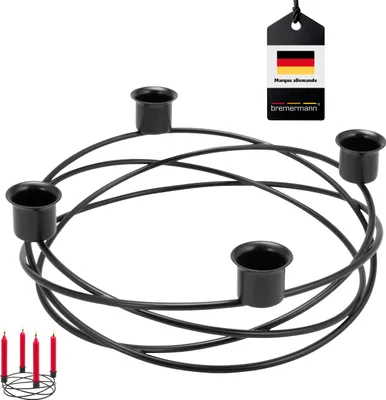 Image de bremermann Bougeoirs - forme de couronne, pour bougies cylindriques / bougies de table, bougeoirs