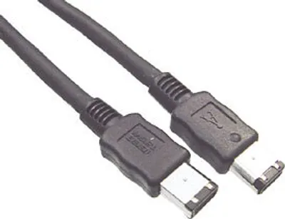 Produktbild von S/CONN maximum connectivity FireWire-Anschlusskabel, IEEE 1394 Kabel, 6-pol Stecker auf 6-pol Stecker, bis 400 MHz, 1,8m (77202)