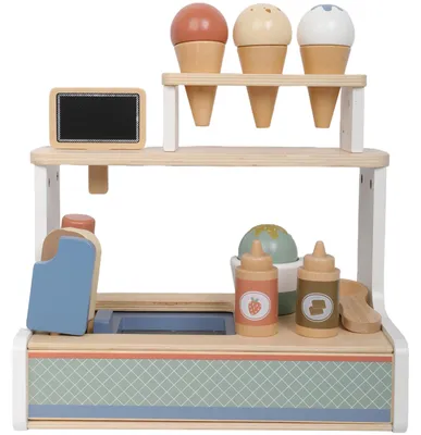 Produktbild von Atan Holz-Eiscreme-Spielset - kreatives Rollenspiel für Kinder