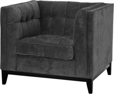 Produktbild von Casa Padrino Luxus Designer Hotel Sessel Schwarz - Luxus Qualität