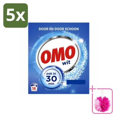Produktbild von 5 x OMO Vollwaschmittel für weiße Wäsche - Sparpackung - 5 Stücke