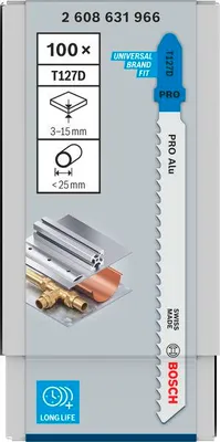Produktbild von PRO Alu T127D Stichsägeblatt, 100 mm, 100-tlg.