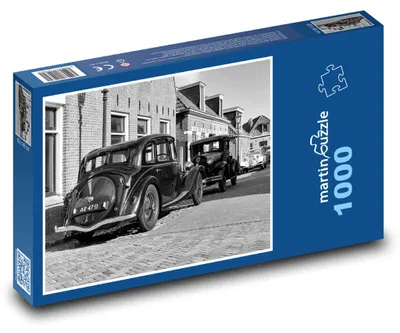 Zdjęcie produktu dla Puzzle 1000 Historyczne samochody na ulicy - martinpuzzle