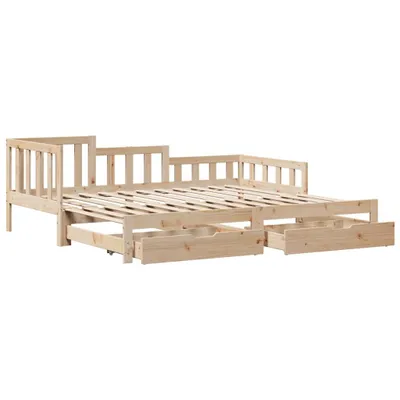 Obrázok produktu pre Rozkladacia denná posteľ s matracmi bez matraca 90x200 cm