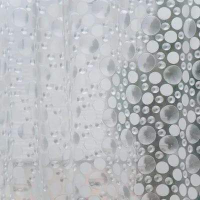 Produktbild von MSV Duschvorhang - transparent - PVC - 180 x 200 cm