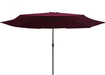 Obrázek produktu pro The Living Store Slunečník s kovovou tyčí 390 cm Bordeaux red