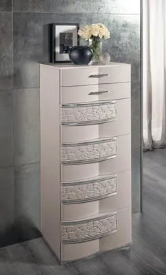 Image de Commode Sideboard Commodes hautes 6 tiroirs Armoire haute Buffet Meuble