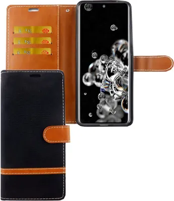Produktbild von Samsung Galaxy S20 Ultra Handy Hülle Schutz-Tasche Case Cover Kartenfach Etuis Schwarz