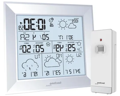 Productafbeelding van Internet Weerstation - WLAN Weerstation - Weersvoorspelling Binnen - 4 Dagen Vooruit - 14.8 x 13.4 cm - Zilver