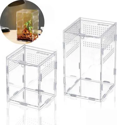 Produktbild von Famanu Terrarium für Reptilien - Transparente Zuchtbox aus Acryl