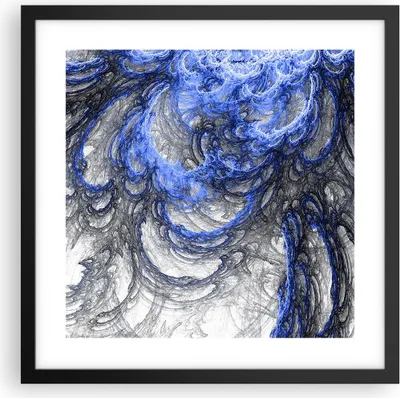 Produktbild von Gerahmtes Poster - Schwarzer Rahmen - Abstraktion modern - 40x40 cm - Wand Bild - Wanddeko - Wandbilder - Kunstposter - Wandposter - Bilderrahmen - Bilder - Kunstdruck - Wandbild - P2BAC40x40-3726
