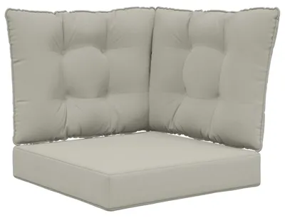 Immagine prodotto di Cuscini per divano da esterno, marca vidaXL, in poliestere, colore grigio, dimensioni 60 x 40 x 10 cm