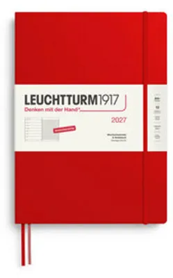 Produktbild von Wochenkalender & Notizbuch Master A4+ Cherry 2027