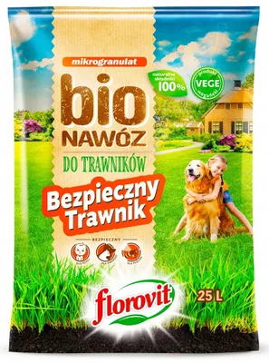 Zdjęcie produktu dla Florovit MikrogranulatNawóz Do Trawników Bezpieczny Trawnik 25L