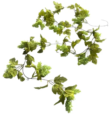 Produktbild von Künstliche HOPFENGIRLANDE ca. 180cm. Hopfen Trieb Ranke. Grün