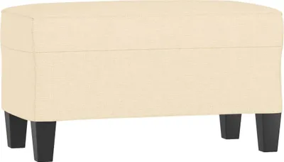 Zdjęcie produktu dla vidaXL Ławka kremowa 70x35x41 cm tkanina