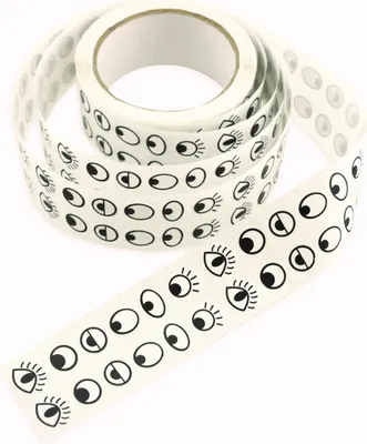Produktbild von Klebeaugen, 2000 Stück, 1 Rolle